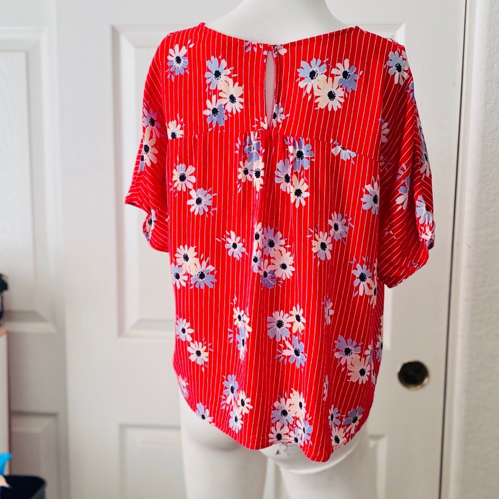 Madewell Floral Striped Top - Picture 7 of 7